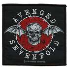 Avenged Sevenfold Distressed Skull Patch Heavy Metal Band Woven Iron On