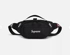 Supreme Black Cordura Waist Belt Bag Fanny Pack - Adjustable Strap