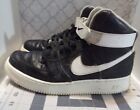 Nike Air Force One 11.5  Black Sneakers 2021 Mid CT2303-002 Pre-owned
