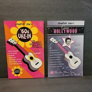 Jumpin' Jim's Beloff Ukulele 2 Song Books Gone Hollywood and 60's Uke-In Music