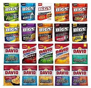 Tribeca Curations | Sunflower Seeds Ultimate Variety Pack by BIGS and DAVID | 20