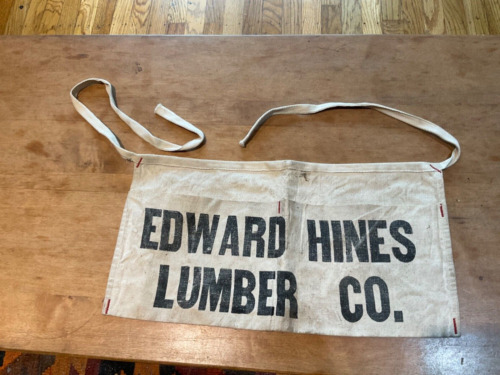 Vintage Edward Hines Lumber Co Nail Apron