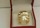 2.08 Ct Real Moissanite His & Hers Wedding Trio Ring Set 14K Yellow Gold Plated