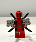 Lego Super Heroes X-Men Deadpool Minifigure MINT (sh032) (Set 6866) w/ weapons