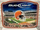 Rare Cleveland Browns Stadium Bud Light Tin Advertising Sign