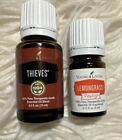 Young Living Essential Oil -Thieves- (15ml) And lemongrass (5ml).  New/ Sealed
