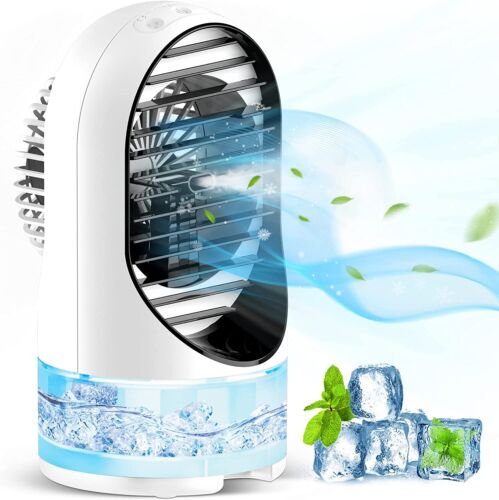 3-in-1 Air Conditioner Humidifier Bedroom Artic Cooler Fan Office Desktop 7 LED