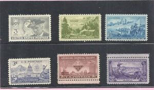 1951 - Commemorative Year Set - US Mint Never Hinged Stamps