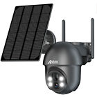 ANRAN Wireless Security Camera System Outdoor WiFi 3MP Solar Battery 2Way Audio