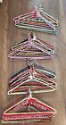 Vintage Hand Crocheted Wire Hangers LOT OF 40 Yarn Covered Knit Handmade MCM