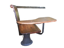 Antique Chair / desk By American Seating Company MCM  wooden industrial READ