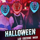 Mascara De Terror Con LED Para Disfraz De Halloween Fiesta Cosplay Vispera USA
