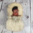 Vtg Eskimo Inuit Yupik Baby Doll 4.5 inch Unbranded and Unknown Fur