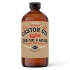 Castor Oil 100% Pure Cold Pressed in Glass Bottle Hair Skin