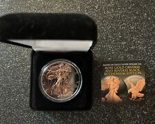 2022 Black Ruthenium American Silver Eagle With Rose Gold Accents
