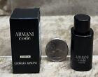 Armani Code Giorgio Armani Parfum 0.23 Fl. Oz. 7 Ml. Collectible Mini Dab Splash