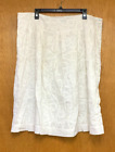 Lafayette 148 New York Women's White Cut Out Pattern Straight Skirt Size 18 Read