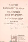 HES 350 & 600mm, Somua Lathe, Copying attachment, Setting & Maintenance Manual