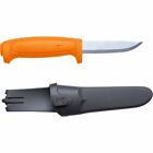 Mora Knives Basic 511 Fixed Blade Knife Orange Handle Plain Edge 12811