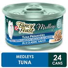 Purina Fancy Feast Medleys Wet Cat Food Tuna Primavera Spinach 3 Oz Cans 24 Pack