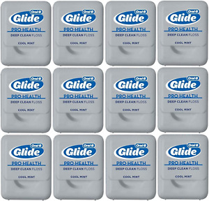 12-Pack Oral-B Glide Advanced Multi-Protection Floss, Mint, 4.3(4m) yd Each USA