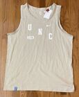 Nike Men's North Carolina Tar Heels UNC Cream Varsity Tank Top Shirt NWT XL