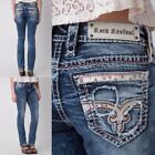 NWT New Womens Rock Revival Luiza Straight Jeans 25 26 27 29 31 32 R & L