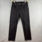 Vintage Levis 501-0660 Black Jeans Made In USA Mens 34x34 Button Fly Grunge