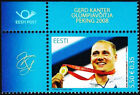 Estonia 2008 (20) Gerd Kanter - Olympic Gold Medallist (corner stamp)