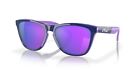 $159 OAKLEY FROGSKINS Sunglasses Navy Purple w Prizm Violet Lenses OO9013-G5