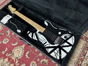 Charvel USA EVH Art Series XB 1H Black and White ST Type Electric Guitar