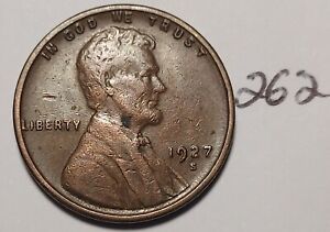 1927-S Lincoln Wheat Cent       #262