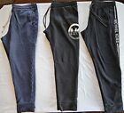 3 Lot MK Michael Kors XL Designer Joggers / Sweatpants Mens Navy Blue / Black