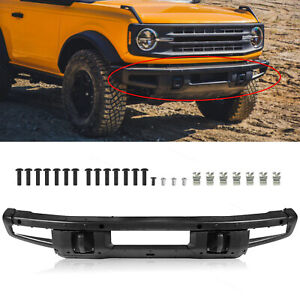 Front Bumper For 2021-2023 Ford Bronco With D-ring Mounts & 4 Sensor Holes (For: 2021 Ford Bronco Big Bend)