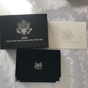 1995 Premier US Mint Silver Proof set (OGP) - 90% Silver $.50, $.25, $.10