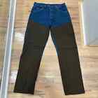 Men's Wrangler Pro Gear Brush Briar Hunting Pants Jeans Blue Brown 38X36