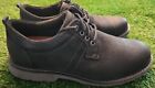 Dunham CI0185 Men's 9 2E Jake Waterproof Black/Grey Breathable Oxford Shoes Wide