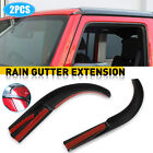For 2007-2018 Jeep Wrangler JK Accessories Water Rain Diverters Gutter Extension (For: Jeep Rubicon)