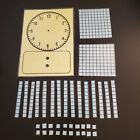 Math Manipulatives- Dry-Erase Analog Clock, Base 10 Ten Blocks- INDIVIDUAL SET
