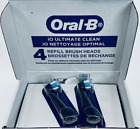 Genuine Oral-B iO Ultimate Clean Replacement Brush Heads, Black, 4 Count
