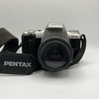 Pentax ZX 50 Film Camera SMC Pentax 35 80 M Samigon Haze 49mm Lens Untested