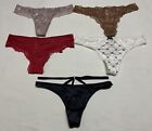 Lot of 5 Victoria's Secret Thong Panty Small New With Tags
