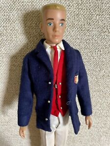 New ListingVintage 1960's Barbie Ken Doll Blonde Painted Hair Straight Leg In Victory Race