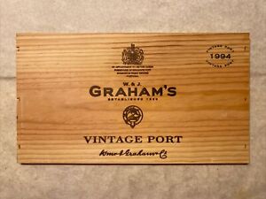 1 Rare Wine Wood Panel Graham’s Vintage Port Portugal CRATE BOX SIDE 12/23 211a