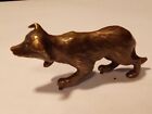 BEAUTIFUL BRASS DOG FIGURINE GREAT FOR ANY COLLECTION BARK BARK!