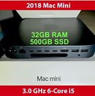 New Listing2018 Mac Mini | 3.0GHZ i5 6-CORE | 32GB RAM | 500GB PCIe SSD