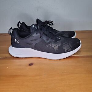 Under Armour Charged Breathe TR 2 Running Shoes Womens Size 8.5 Black and Grey