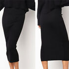 2023 Women  Thick Skirt Bodycon Slim Ladies High Waist Stretch Long Maxi Pencil