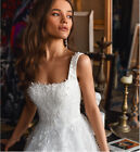 Beautiful A-Line Wedding dress by European Designer Ivory Size 10