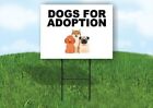 DOGS FOR ADOPTION WITH PICTURE Yard Sign with Stand LAWN SIGN